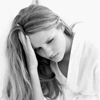 depressed woman