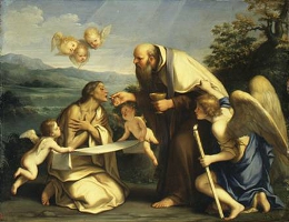 St. Mary receiving communion